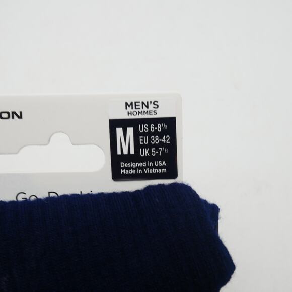 NEW Feetures Everyday Max Cushion Crew Socks Men' 6-8.5  Moisture-Wicking  Blue - Picture 5 of 5